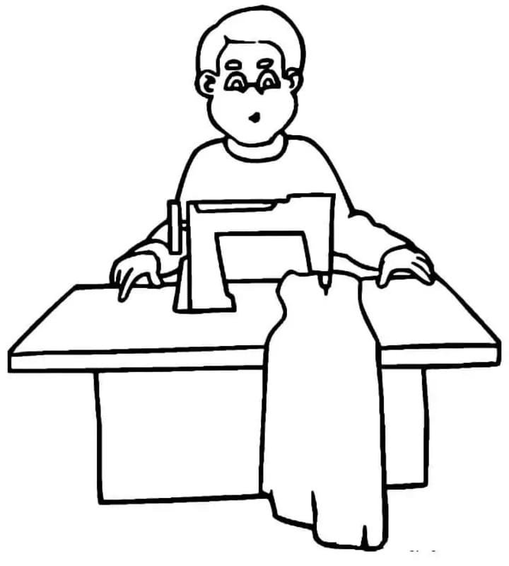 Terzi Ücretsiz Boyama Sayfası