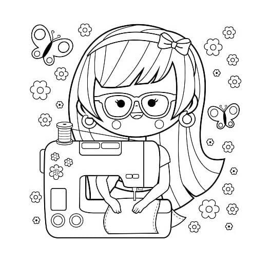 Terzi çocuklar için yazdırılabilir Boyama Sayfası