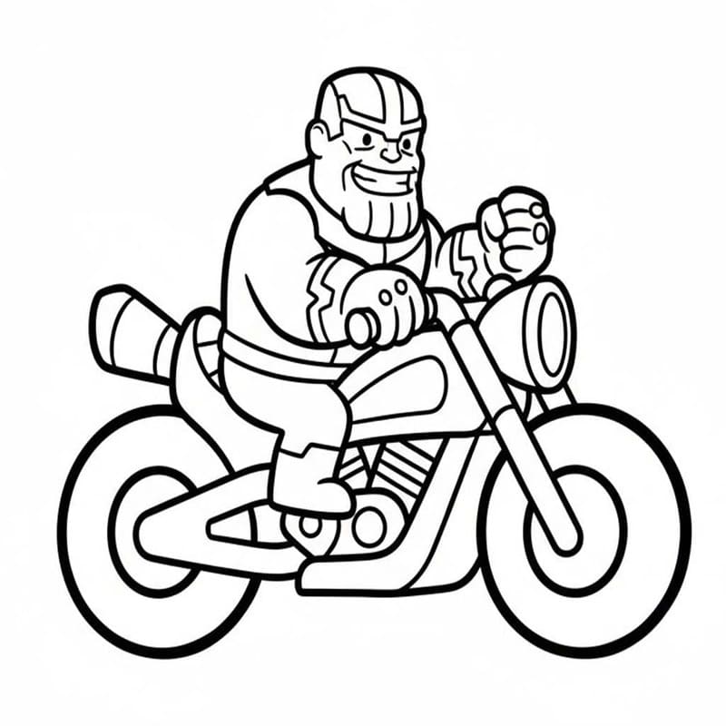 Thanos Çizim Boyama Sayfası