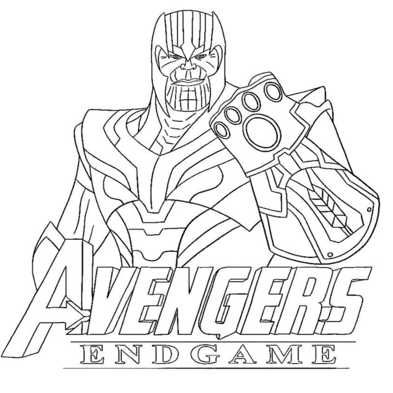 Thanos ücretsiz yazdırılabilir Boyama Sayfası