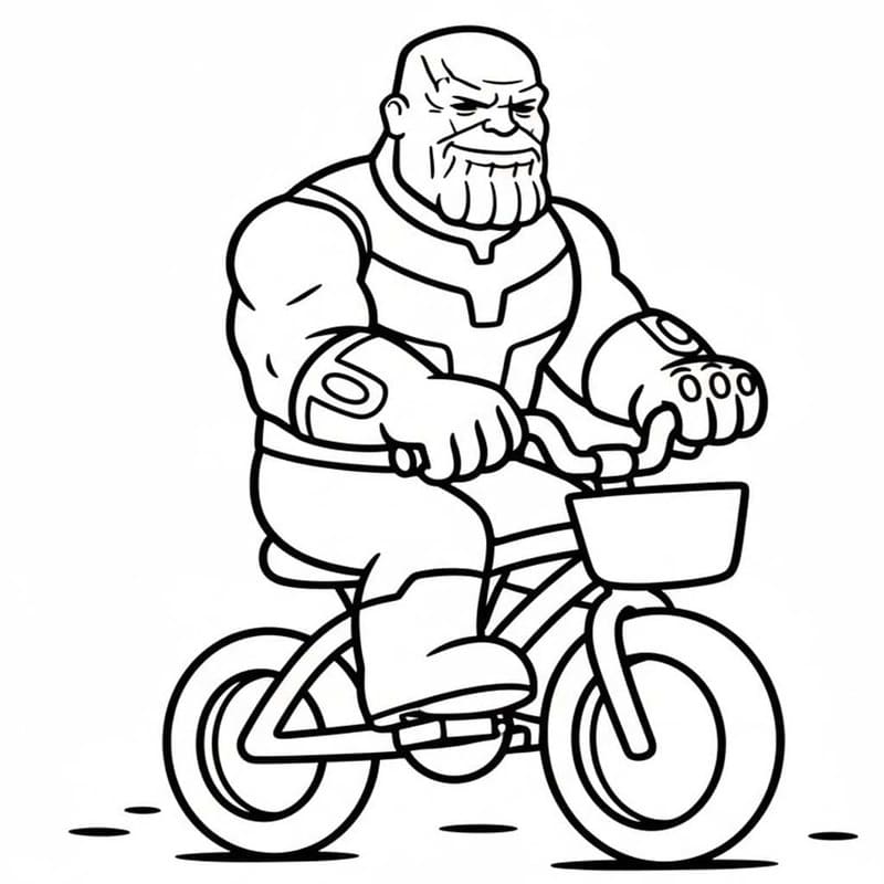 Thanos yazdırılabilir Boyama Sayfası