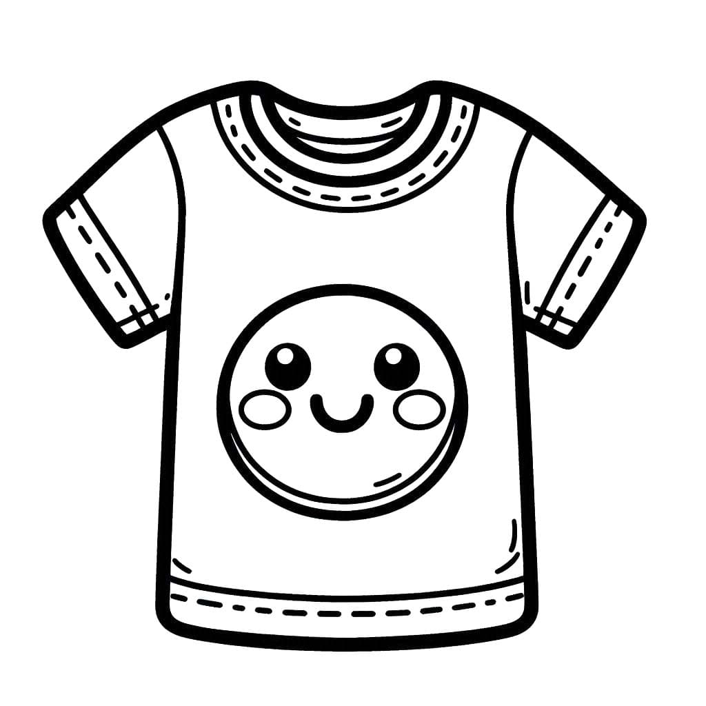 Tişört Temel Boyama Sayfası