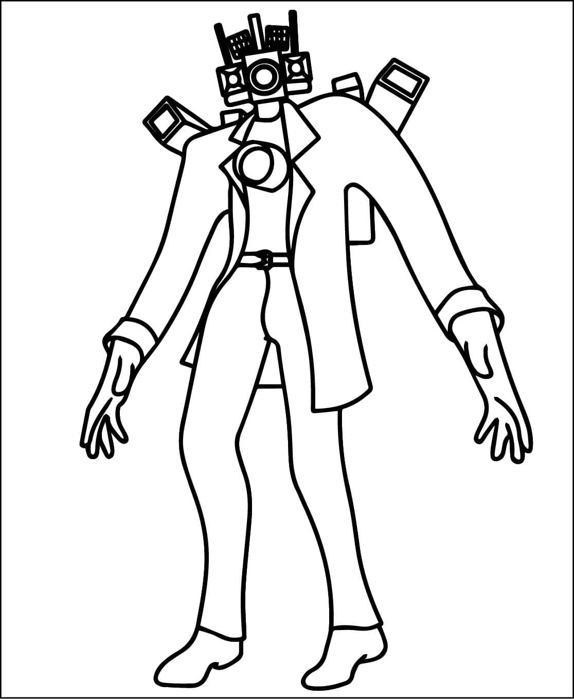 Titan Cameraman Boyama Sayfası