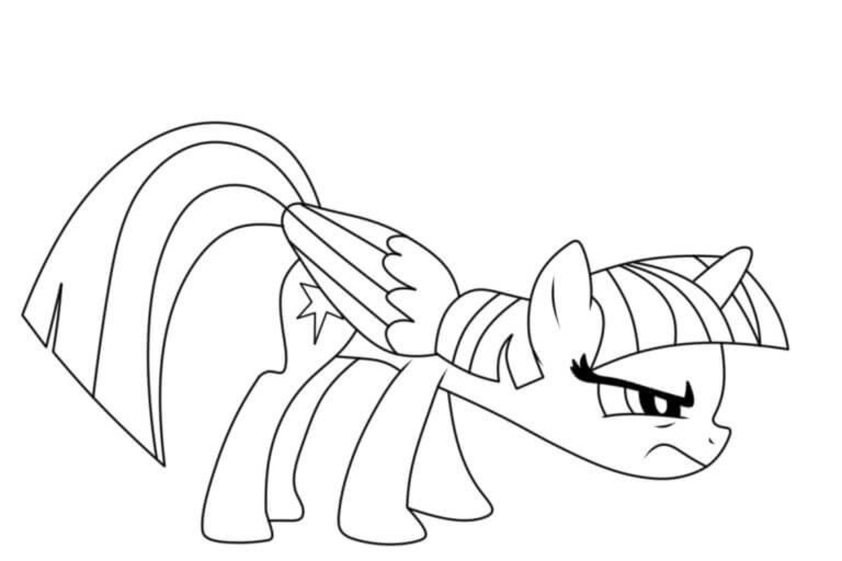 Twilight Sparkle Ücretsiz Boyama Sayfası
