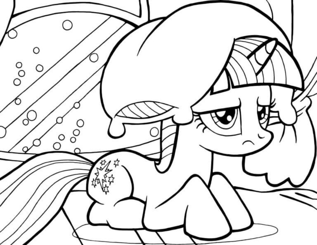 Twilight Sparkle Yazdırılabilir Boyama Sayfası