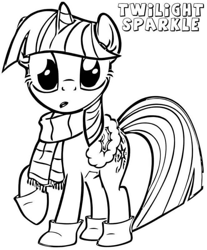 Twilight Sparkle resim Boyama Sayfası