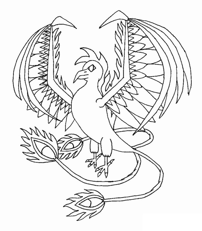 Ücretsiz Anka Kuşu Boyama Sayfası