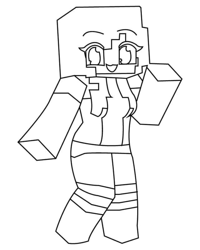 Ücretsiz Aphmau Boyama Sayfası