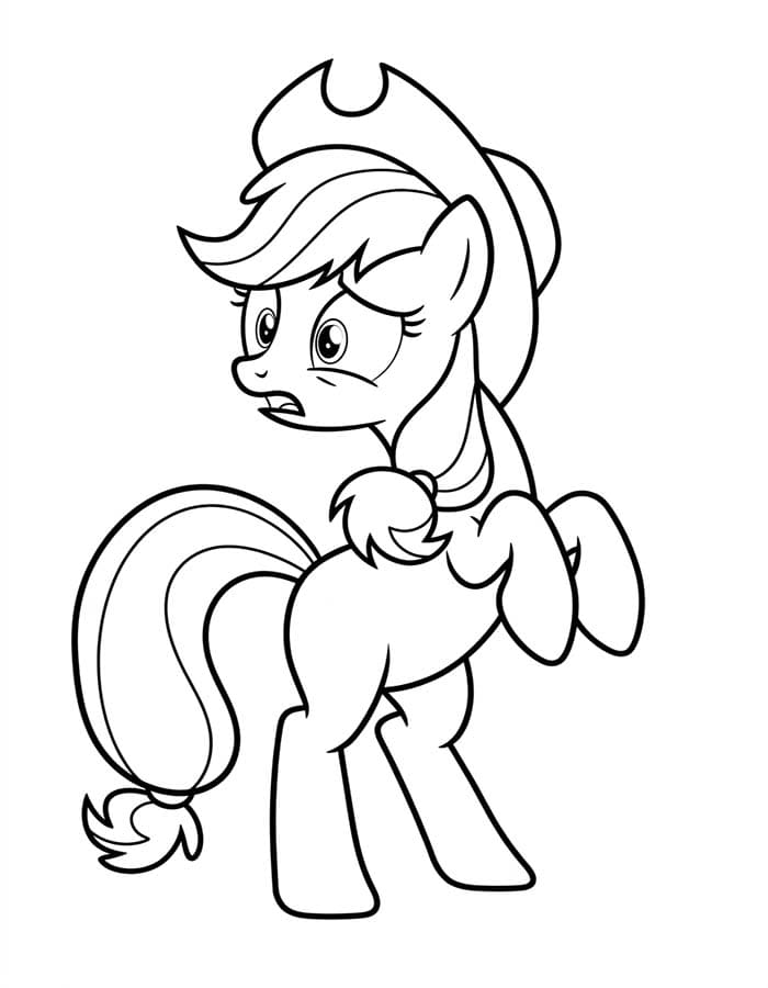 Ücretsiz Applejack Boyama Sayfası