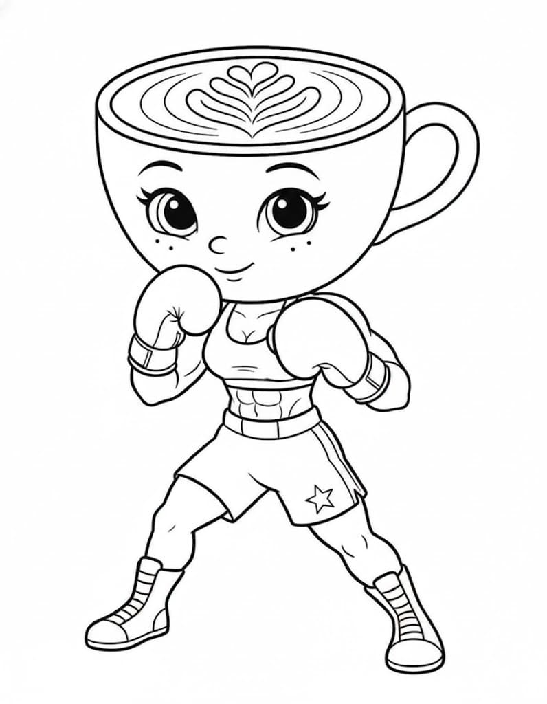 Ballerina Cappuccina Boyama Sayfası