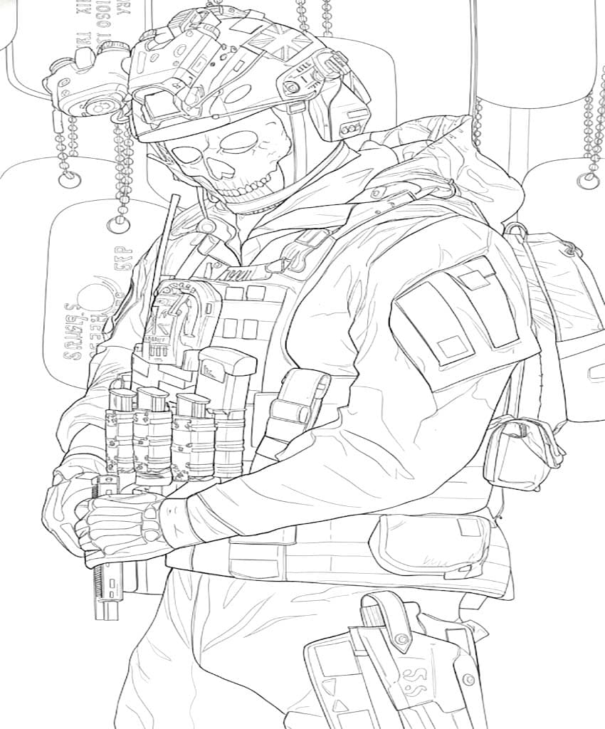 Ücretsiz Call of Duty Boyama Sayfası