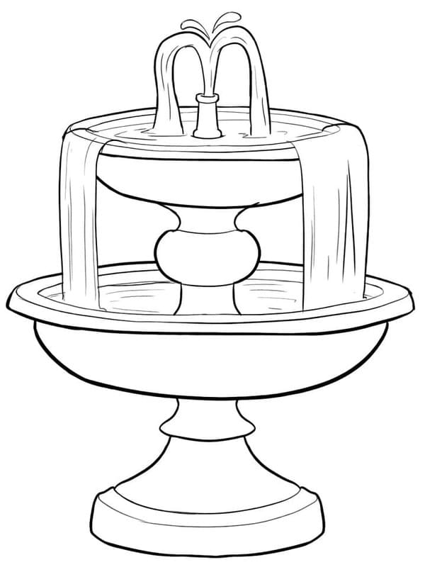 Ücretsiz Çeşme Boyama Sayfası