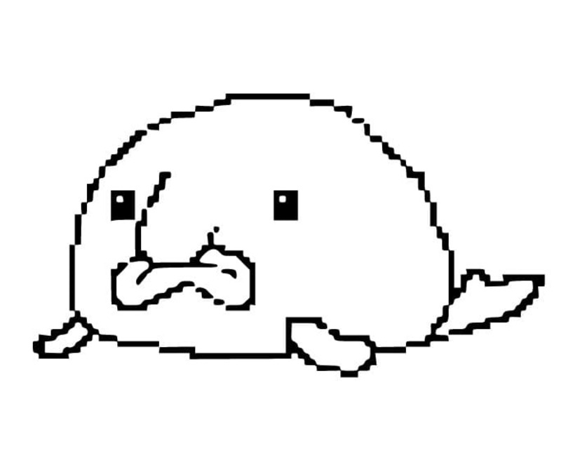 Ücretsiz Damla Balığı Boyama Sayfası