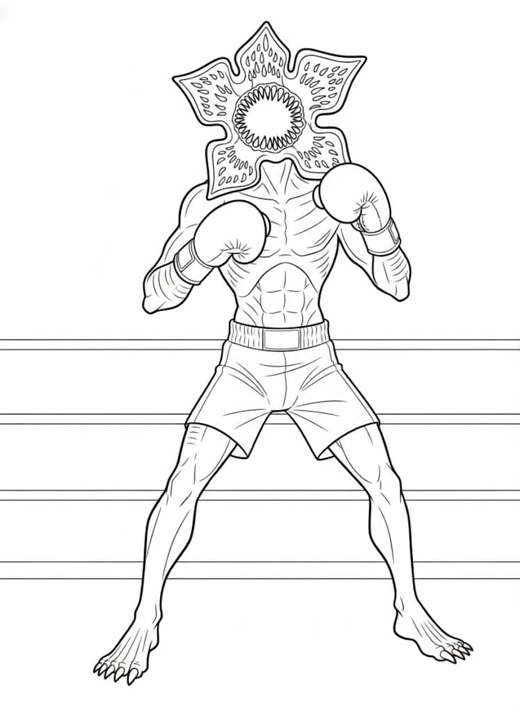 Ücretsiz Demogorgon Boyama Sayfası