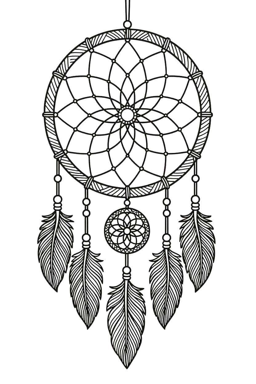 Ücretsiz Düş Kapanı resim Boyama Sayfası