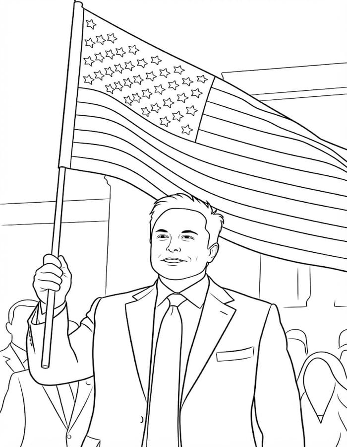 Ücretsiz Elon Musk Boyama Sayfası