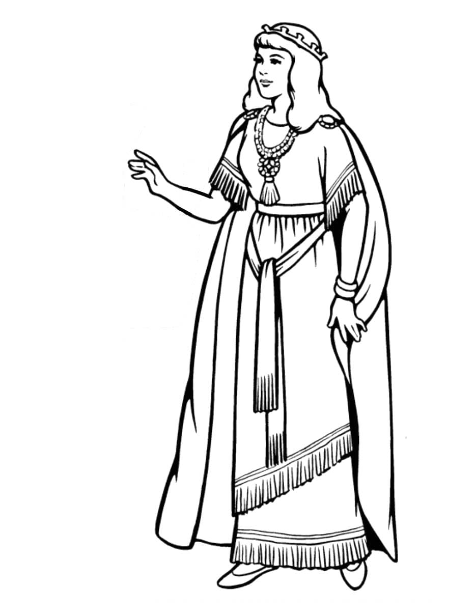 Ücretsiz Ester Boyama Sayfası