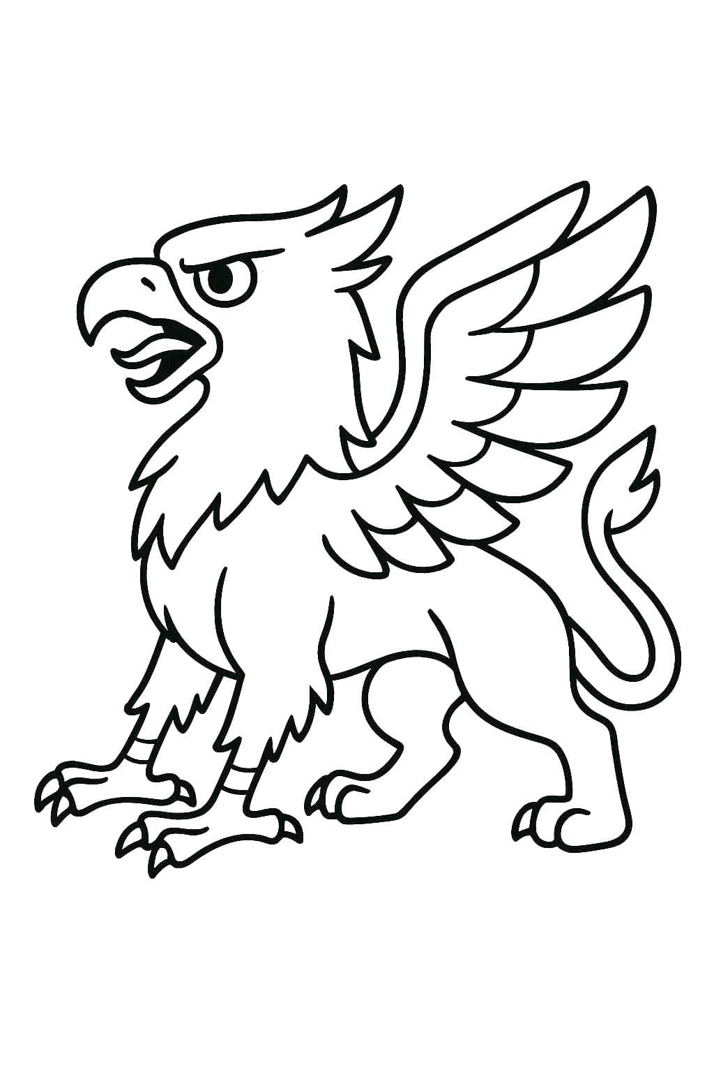 Ücretsiz Griffon resim Boyama Sayfası
