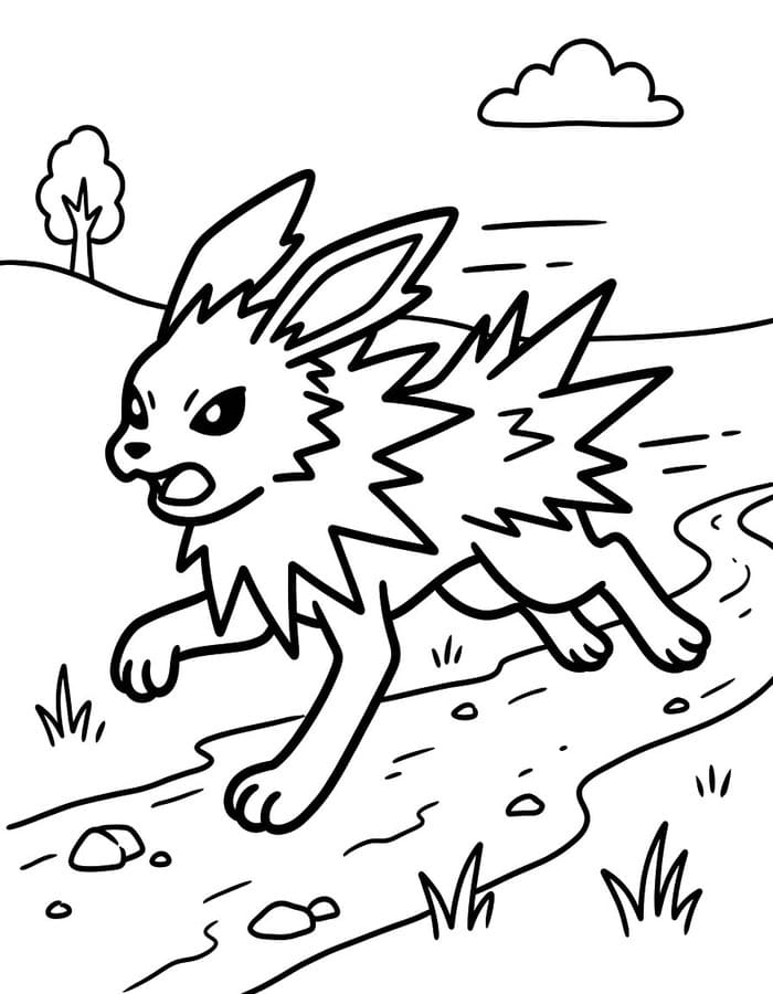 Ücretsiz Jolteon Boyama Sayfası