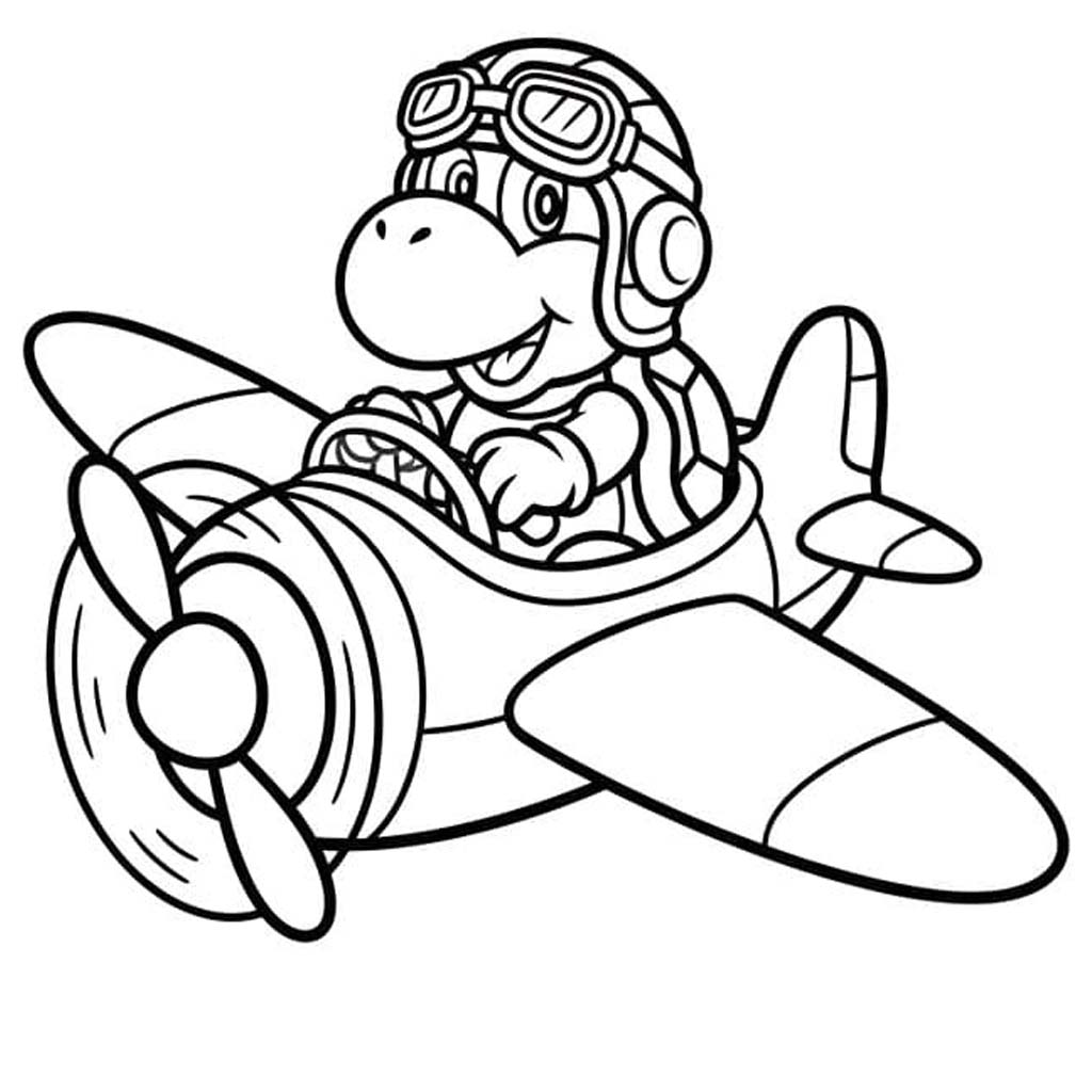 Ücretsiz Koopa Troopa Boyama Sayfası