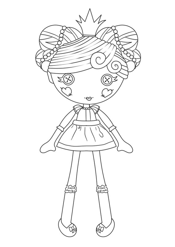 Ücretsiz Lalaloopsy Boyama Sayfası