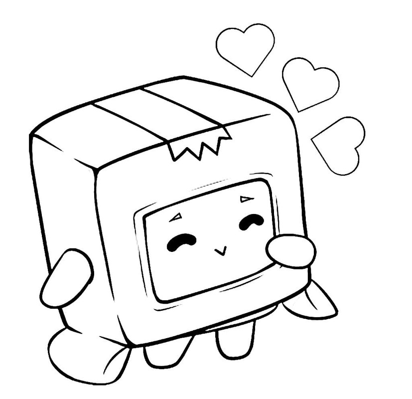 Ücretsiz LankyBox resim Boyama Sayfası