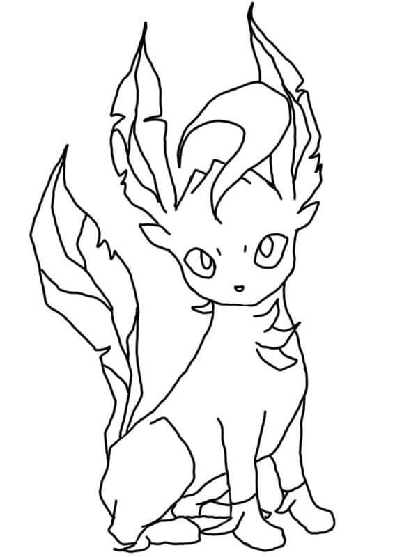 Ücretsiz Leafeon Boyama Sayfası