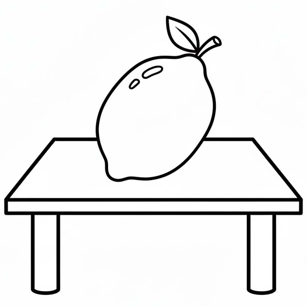 Ücretsiz Limon resim Boyama Sayfası