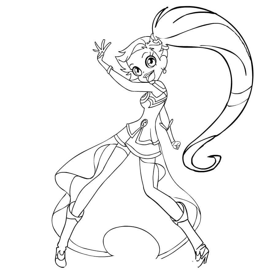 Ücretsiz Lolirock Çizim Boyama Sayfası