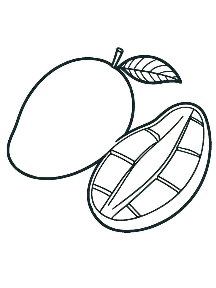 Ücretsiz Mango Boyama Sayfası