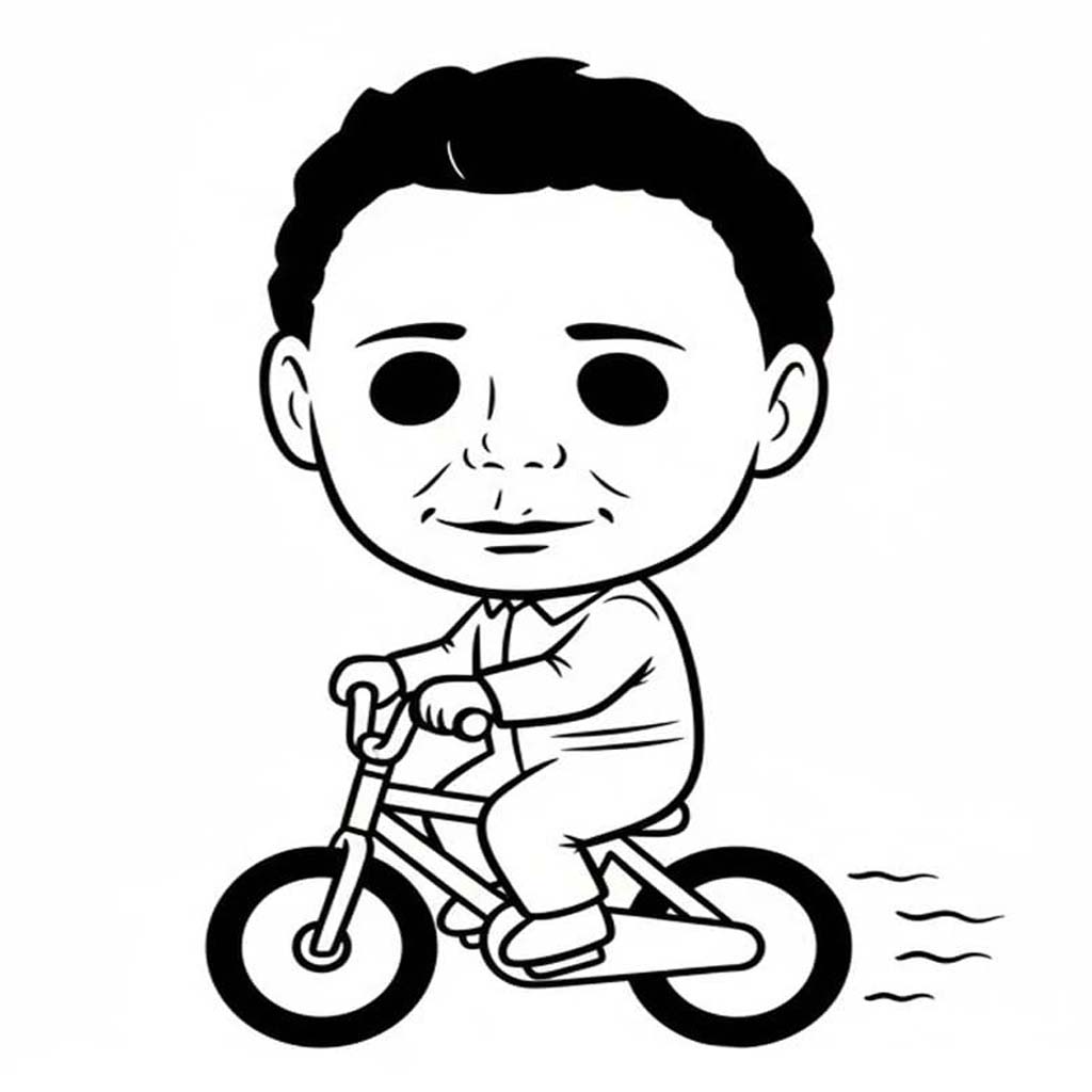 Ücretsiz Michael Myers Çizim Boyama Sayfası