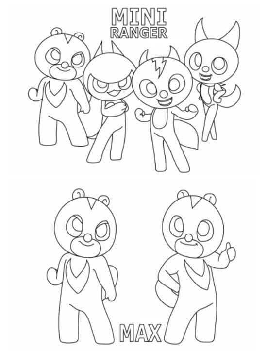 Ücretsiz Miniforce Boyama Sayfası