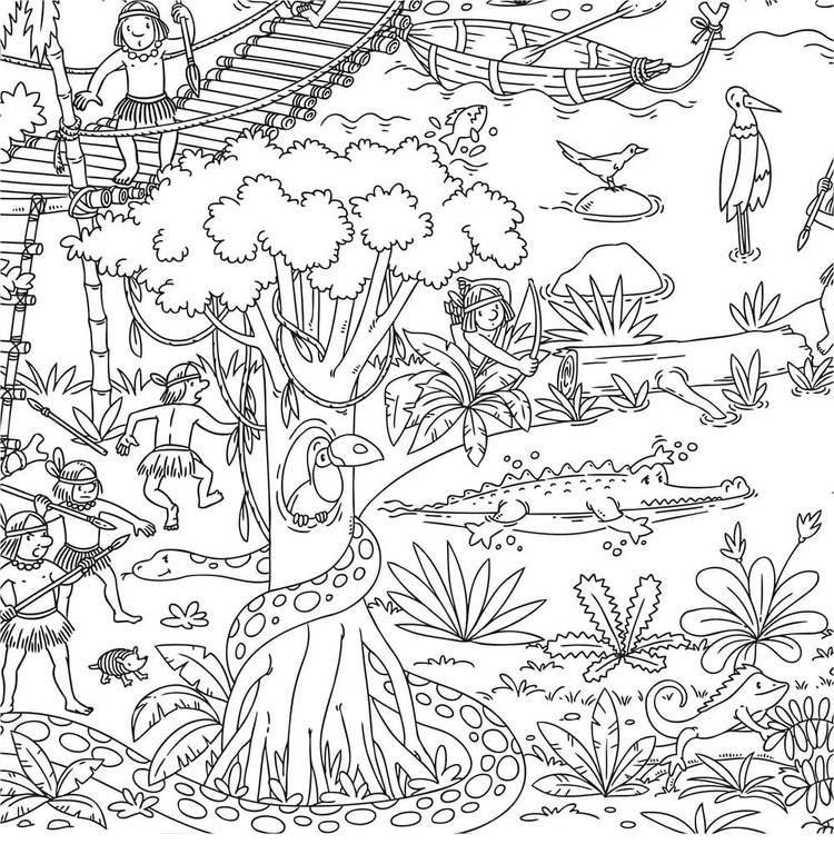 Ücretsiz Nehir Boyama Sayfası