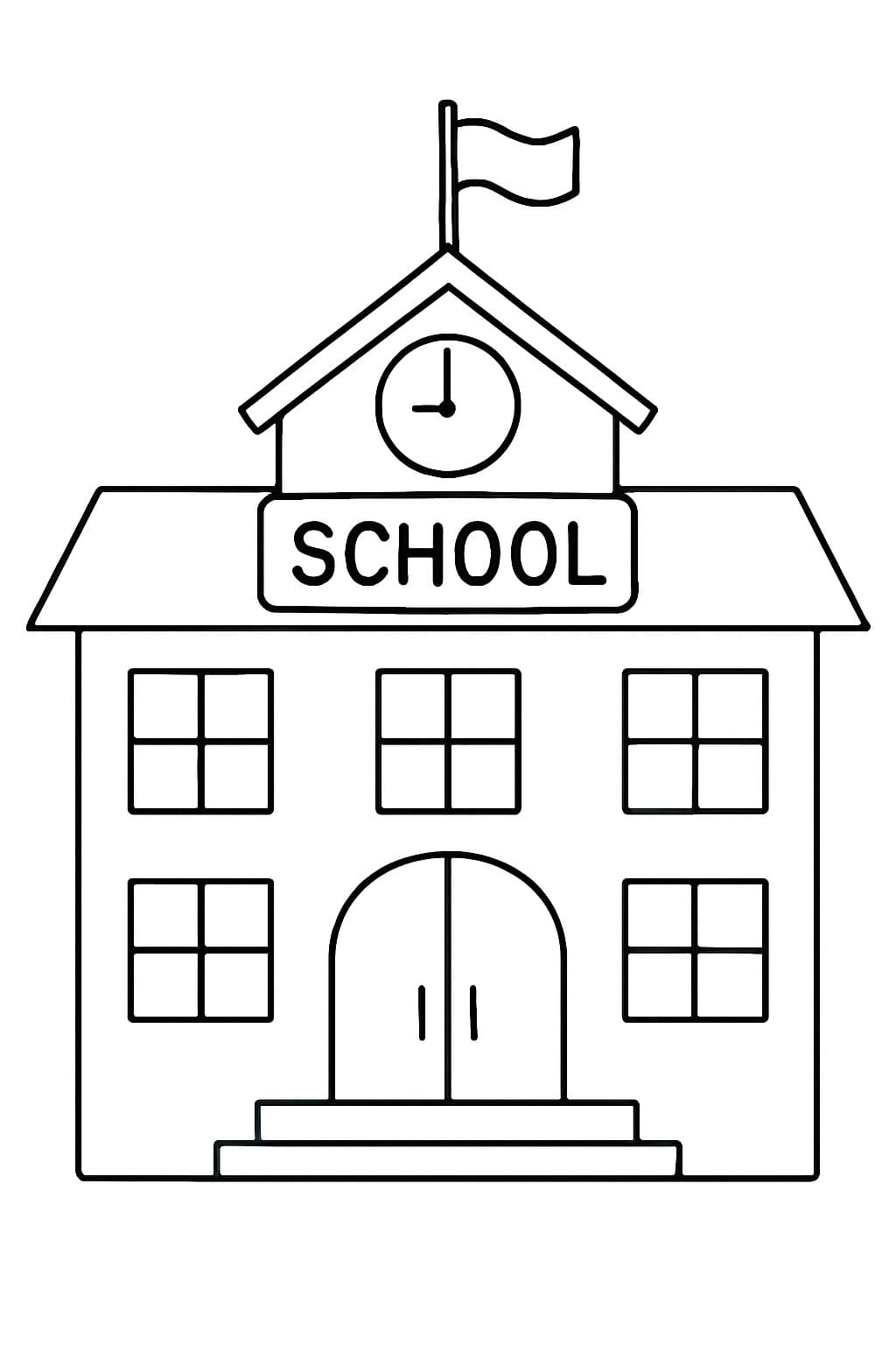 Ücretsiz Okul Boyama Sayfası