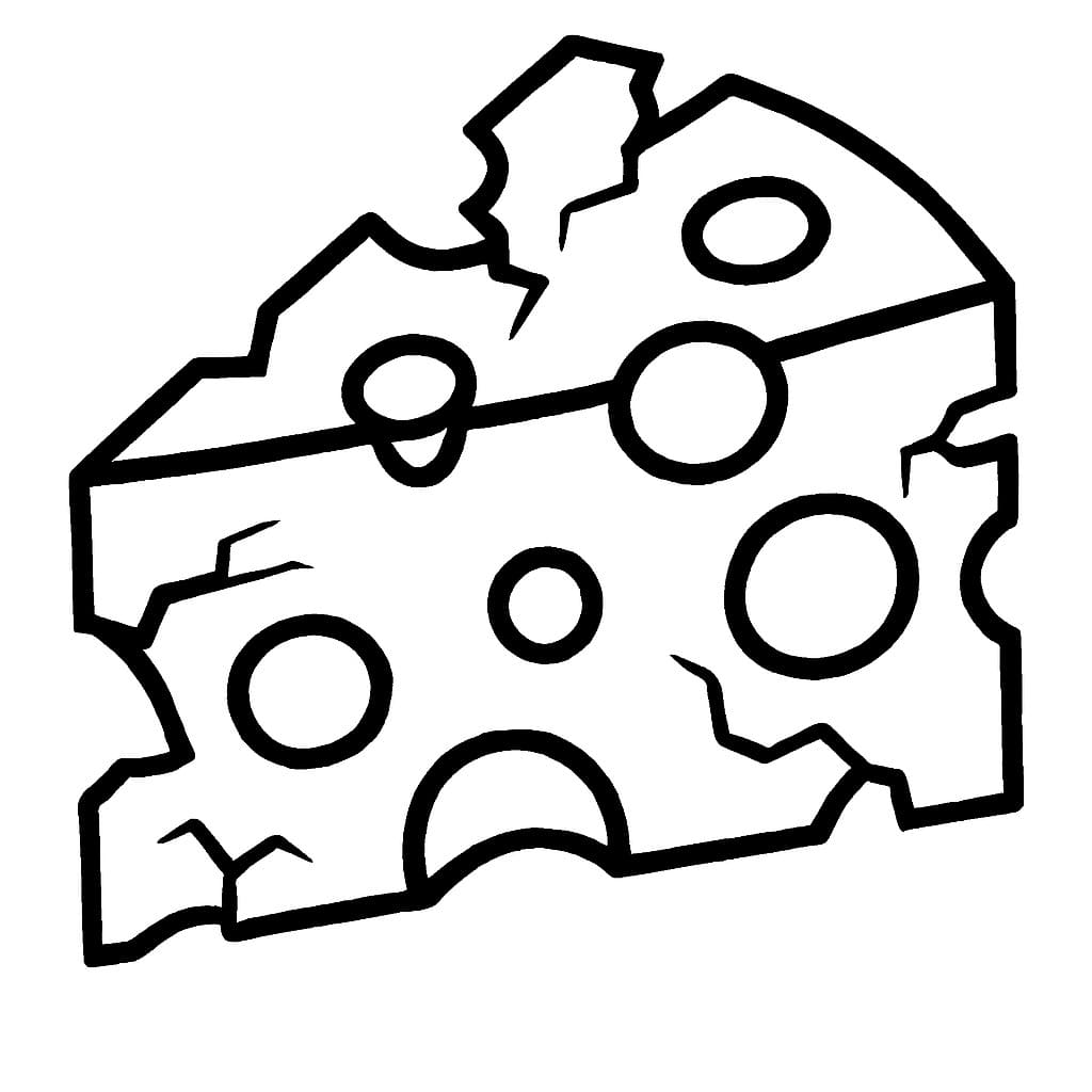 Ücretsiz Peynir Boyama Sayfası