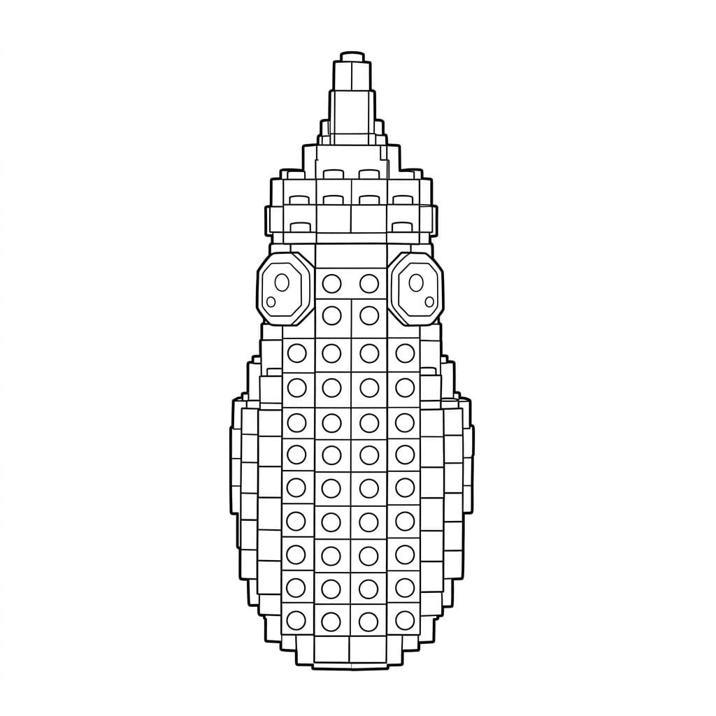 Ücretsiz Plants vs Brainrots Çizim Boyama Sayfası