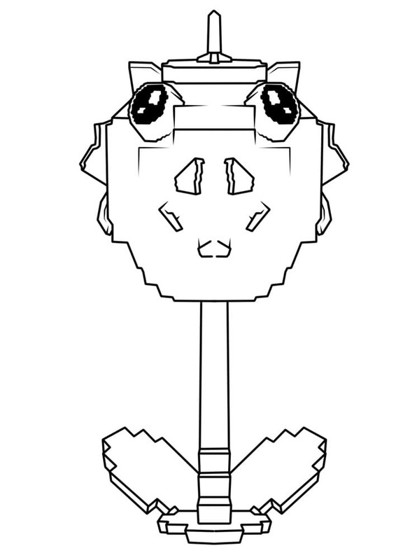 Ücretsiz Plants vs Brainrots resim Boyama Sayfası