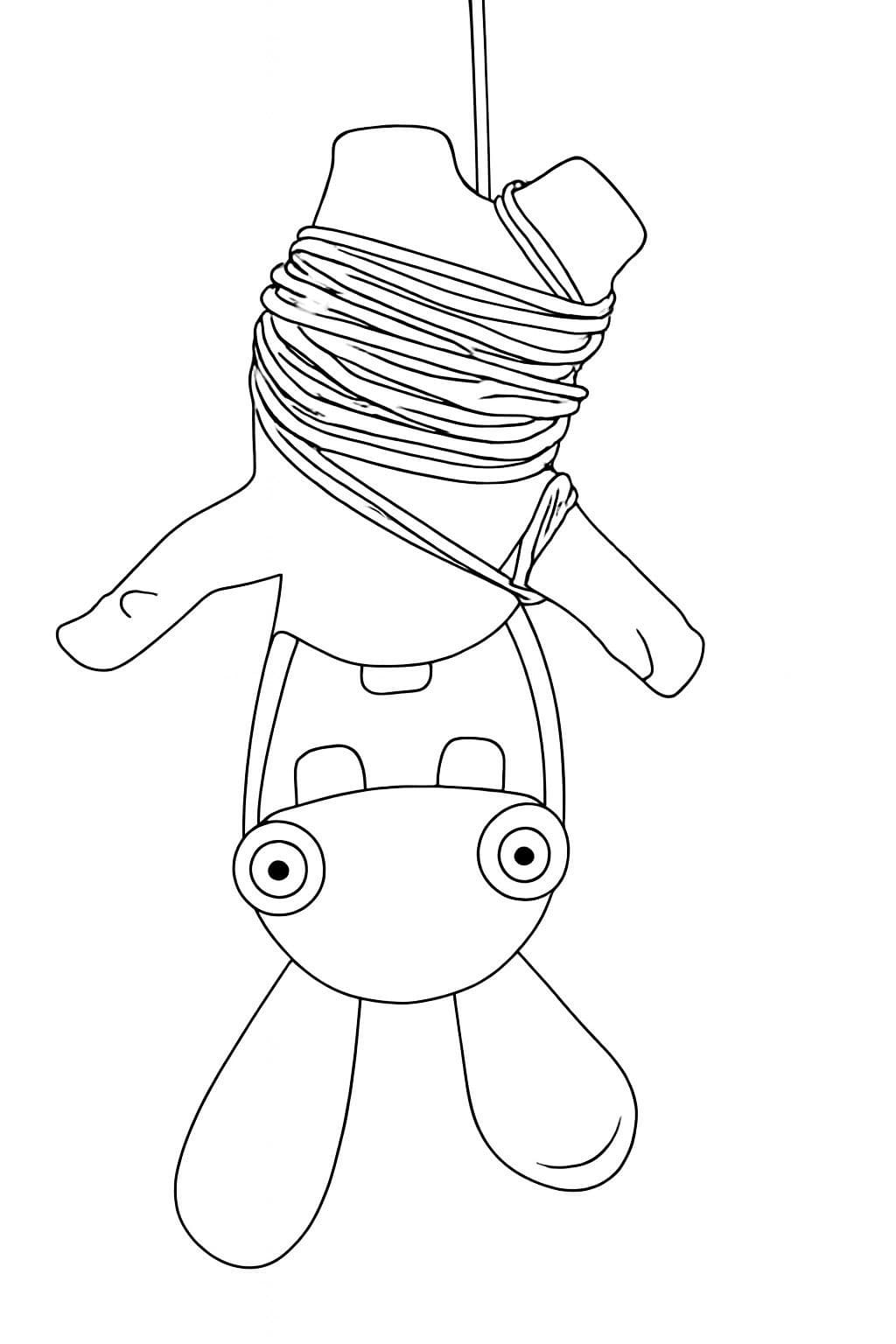 Ücretsiz Raving Rabbids çizim Boyama Sayfası