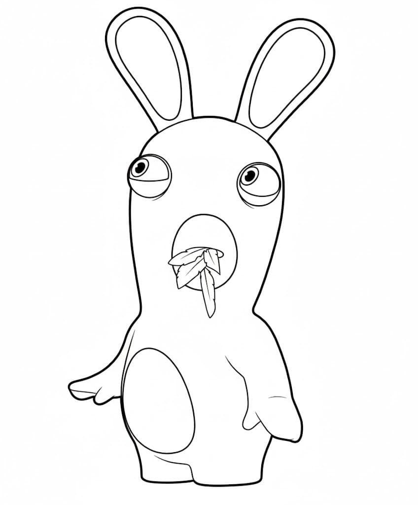 Ücretsiz Raving Rabbids Boyama Sayfası