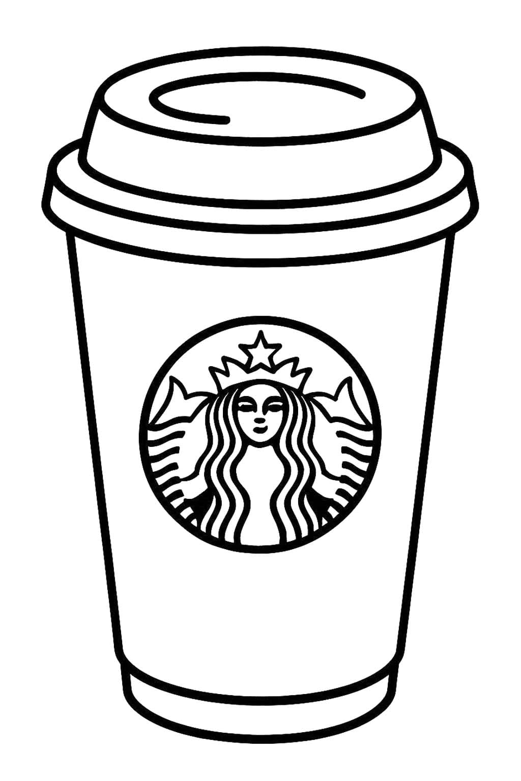 Ücretsiz Starbucks Boyama Sayfası