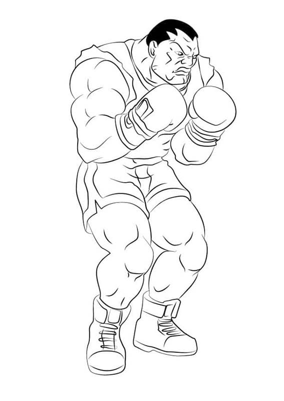 Ücretsiz Street Fighter Boyama Sayfası