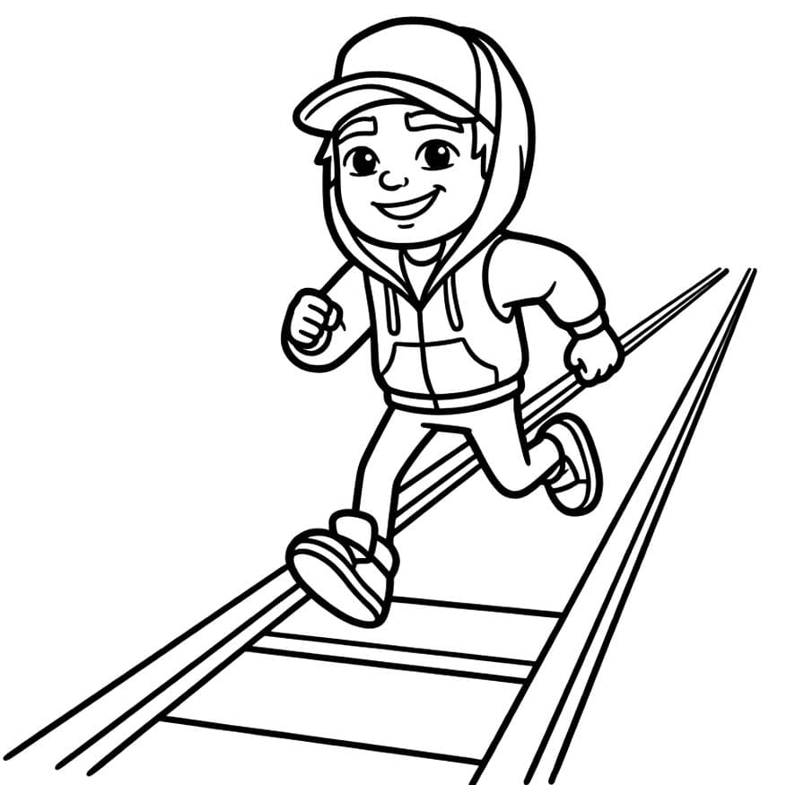 Ücretsiz Subway Surfers Boyama Sayfası
