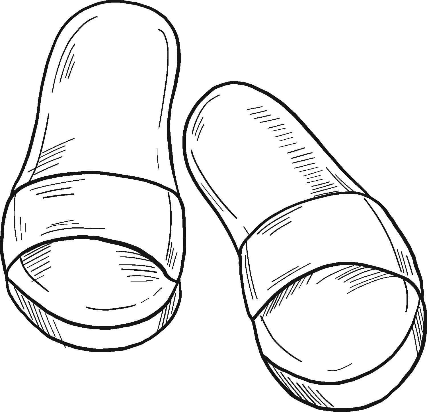 Ücretsiz Terlik Boyama Sayfası