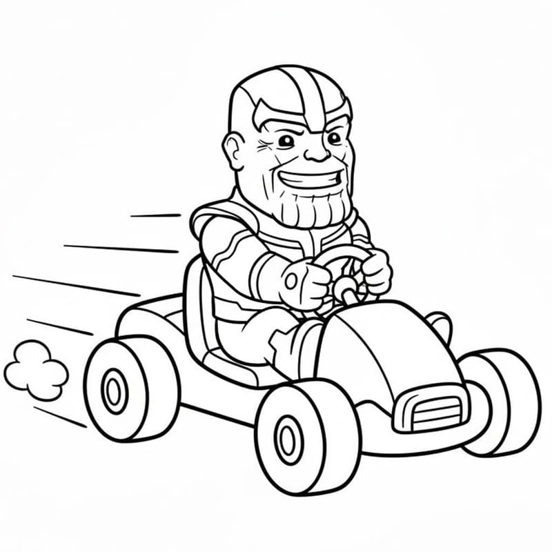 Ücretsiz Thanos Boyama Sayfası