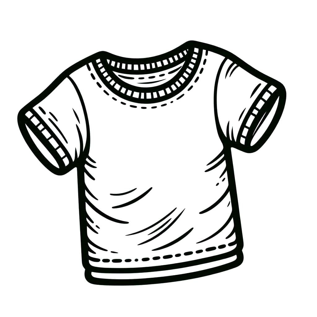 Ücretsiz Tişört Boyama Sayfası