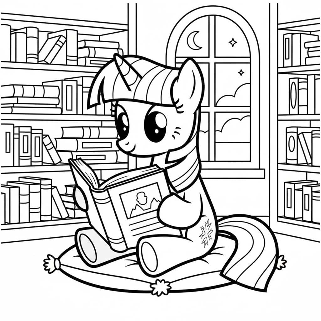 Ücretsiz Twilight Sparkle Boyama Sayfası