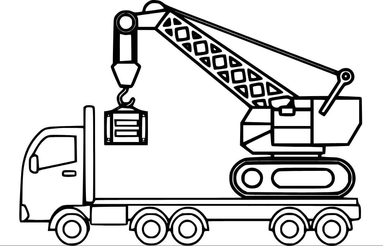 Ücretsiz Vinç Boyama Sayfası