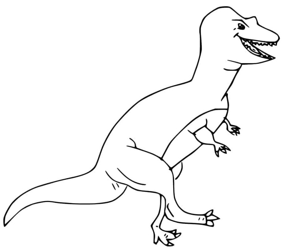 Ücretsiz Yazdırılabilir Allosaurus Boyama Sayfası