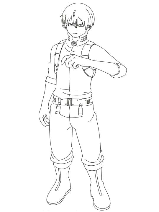 Ücretsiz Yazdırılabilir Anime Oğlanları resim Boyama Sayfası