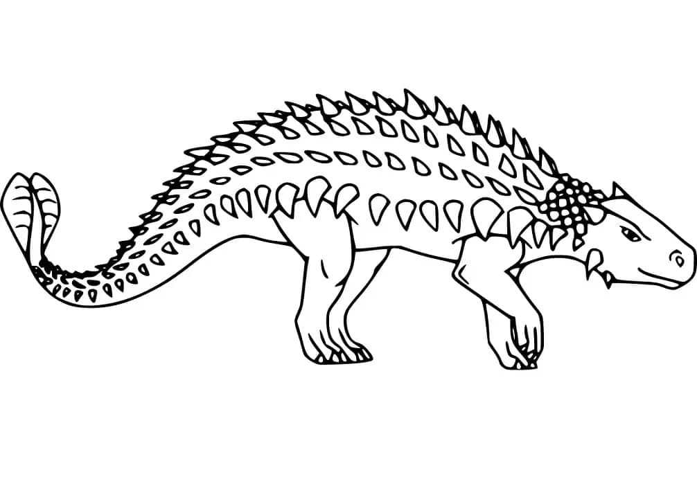 Ücretsiz Yazdırılabilir Ankylosaurus resim Boyama Sayfası